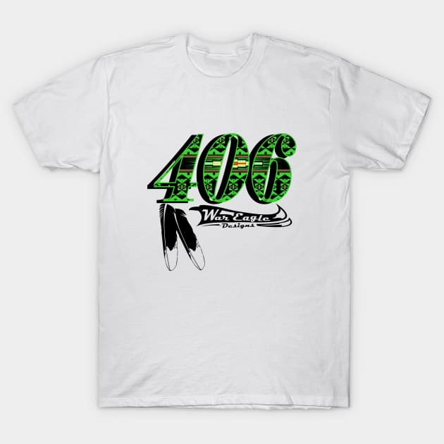 406 (Black) T-Shirt by melvinwareagle